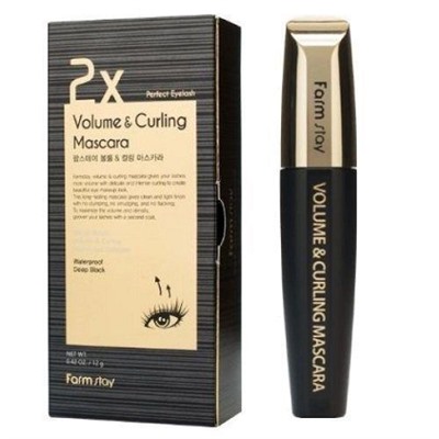 FarmStay Тушь для ресниц 2X Volume&Curling Mascara, 12г