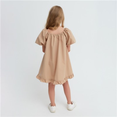 Платье для девочки KAFTAN "Cute", размер 34 (122-128), цвет бежевый