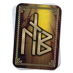 YAN427 Магическая карта-амулет Руны Пива (защита от магии)