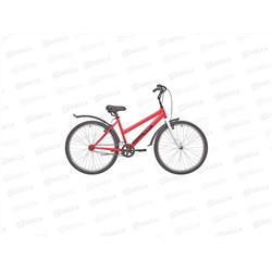 Велосипед 26 1ск RUSH LADY 500 V-brake ST красный рама 17, 331169