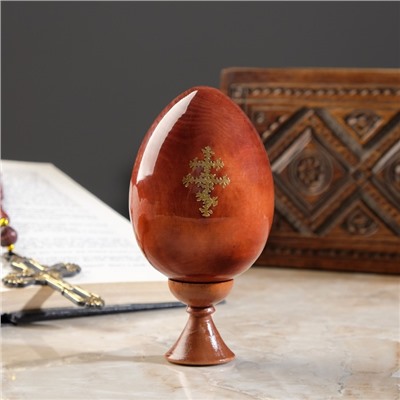 Сувенир Яйцо на подставке икона "Божья Матерь Феодоровская"