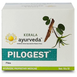 Пилоджест (Pilogest), Kerala Ayurveda, 100 кап / 10 кап