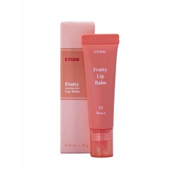 ETUDE HOUSE - ФРУКТОВЫЙ БАЛЬЗАМ ДЛЯ ГУБ С АРОМАТОМ ПЕРСИКА FRUITY LIP BALM PEACH, 10 МЛ