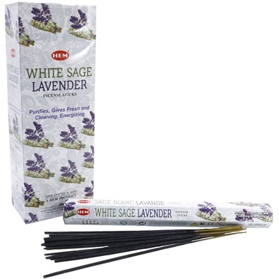 Благовония Белый Шалфей-Лаванда (Hexa White Sage Lavender) HEM, 20г