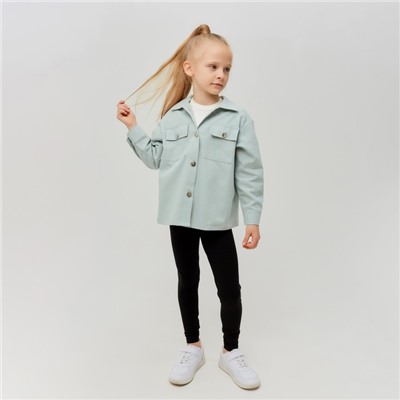 Рубашка для девочки MINAKU: Casual collection KIDS цвет мятный, рост 122