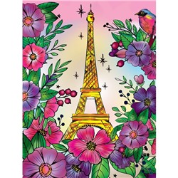 Алмазная мозаика на подрамнике с полным заполнением «Романтичный Париж», 30 × 40 см
