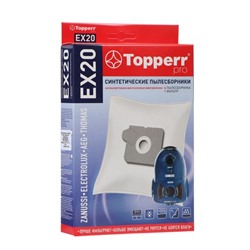 Синтетический пылесборник Topperr EX 20 для пылесосов Aeg, Electrolux, 4 шт. + 1 фильтр
