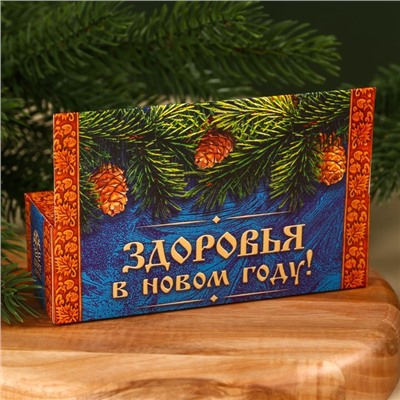 Подарочный набор «С новым годом: Здоровья»: крем-меда с облепихой и прополисом, варенье с шишками 90 г ( 3 шт, х 30 г).