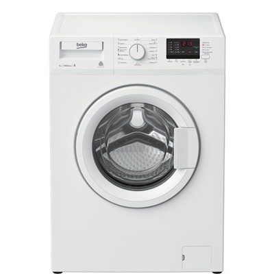 Стиральная машина Beko WRE55P2BWW, класс А, 1000 об/мин, до 5 кг, белая