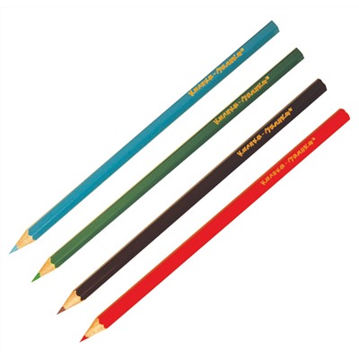 Набор акварельных цветных карандашей 6 цветов, шестигранные, дерево, 3+